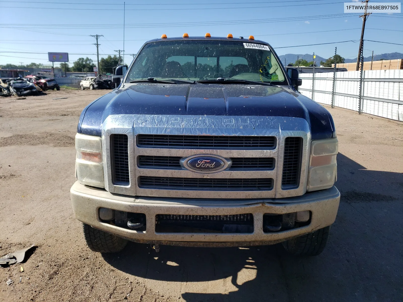 2008 Ford F350 Srw Super Duty VIN: 1FTWW31R68EB97505 Lot: 66944004