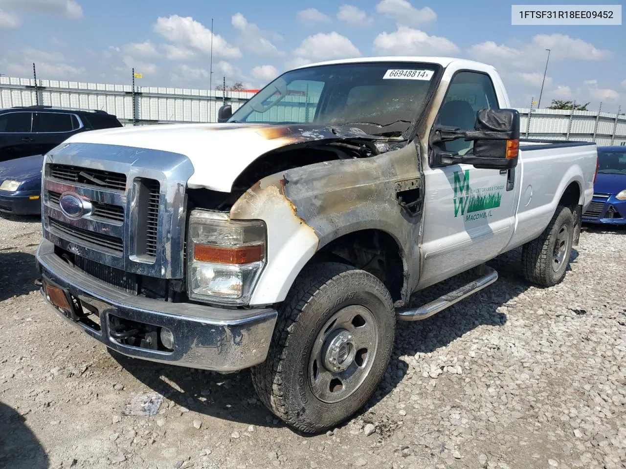 2008 Ford F350 Srw Super Duty VIN: 1FTSF31R18EE09452 Lot: 66948814