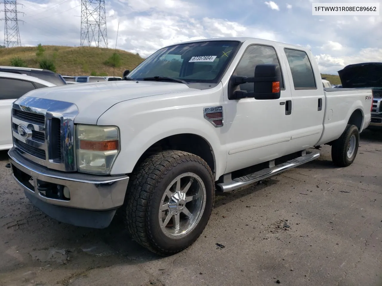 2008 Ford F350 Srw Super Duty VIN: 1FTWW31R08EC89662 Lot: 67357604