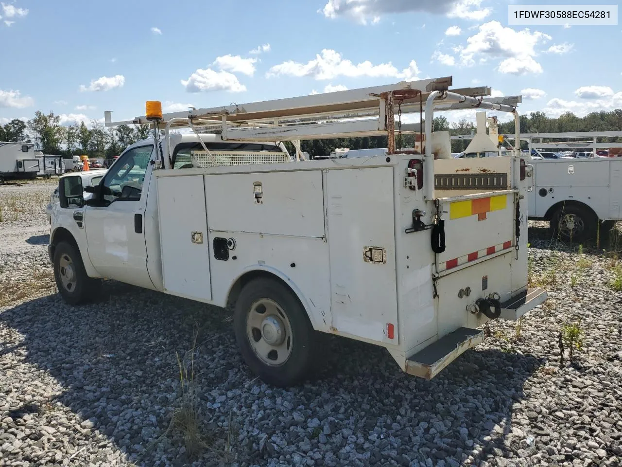 2008 Ford F350 Srw Super Duty VIN: 1FDWF30588EC54281 Lot: 67710454