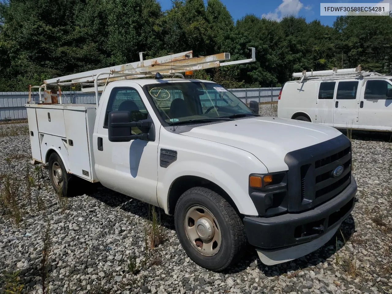 2008 Ford F350 Srw Super Duty VIN: 1FDWF30588EC54281 Lot: 67710454