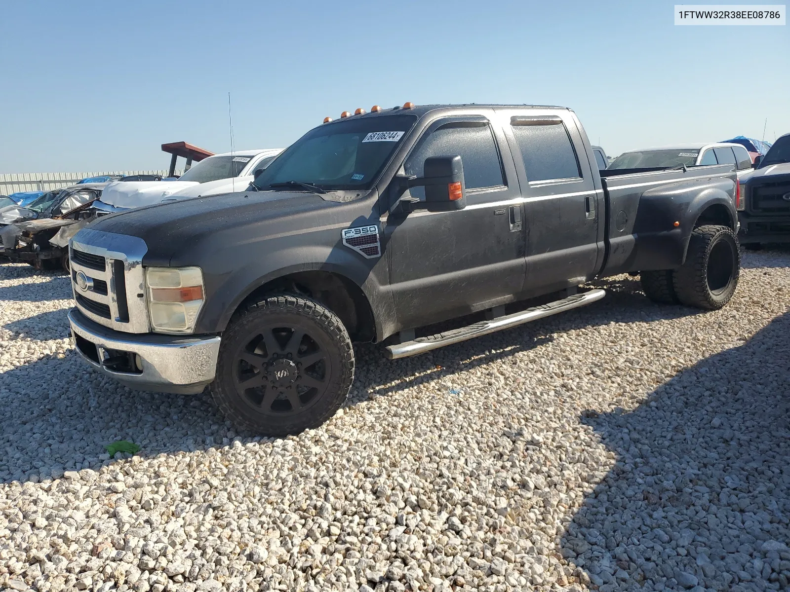 2008 Ford F350 Super Duty VIN: 1FTWW32R38EE08786 Lot: 68106244