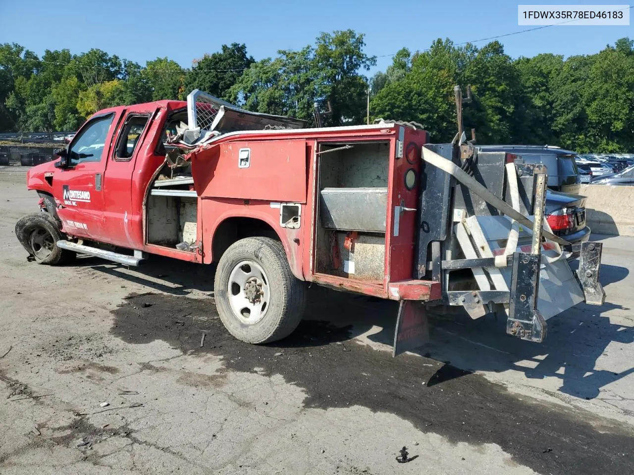 2008 Ford F350 Srw Super Duty VIN: 1FDWX35R78ED46183 Lot: 69083104