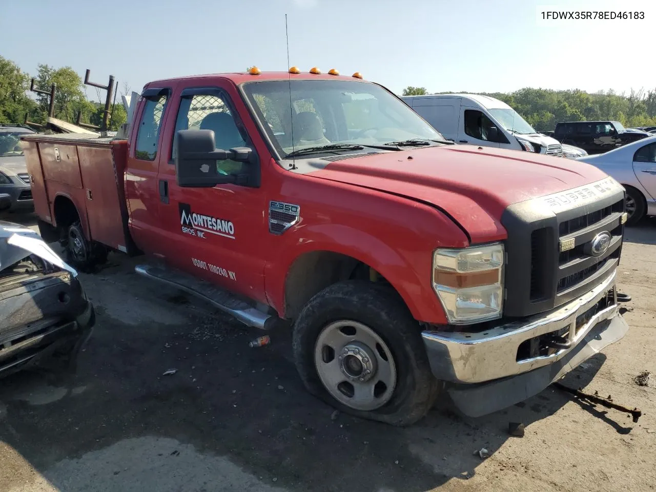 2008 Ford F350 Srw Super Duty VIN: 1FDWX35R78ED46183 Lot: 69083104