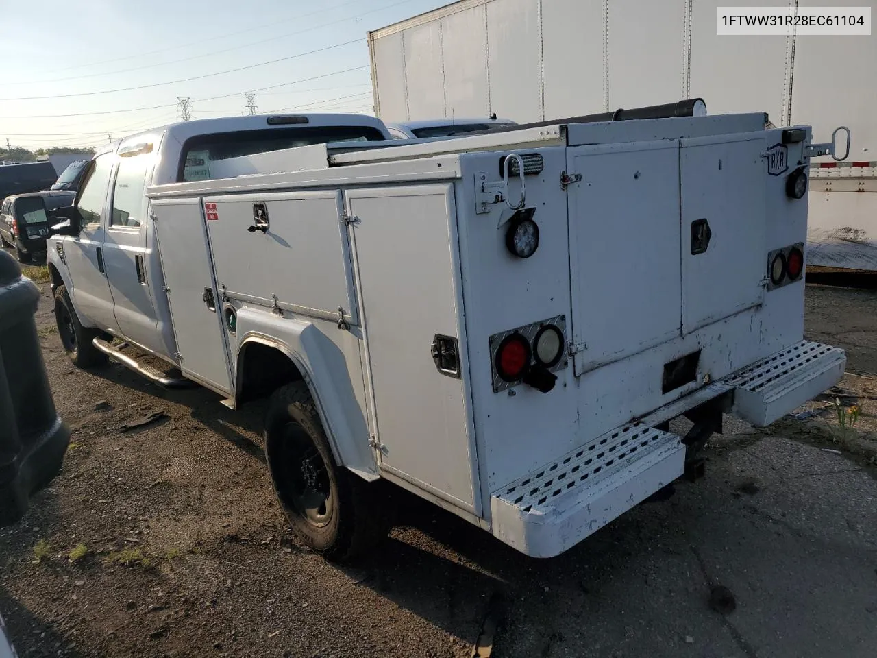 2008 Ford F350 Srw Super Duty VIN: 1FTWW31R28EC61104 Lot: 69704274