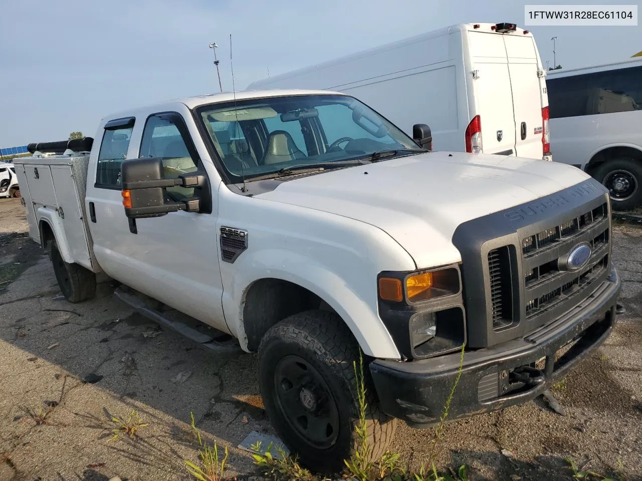 2008 Ford F350 Srw Super Duty VIN: 1FTWW31R28EC61104 Lot: 69704274