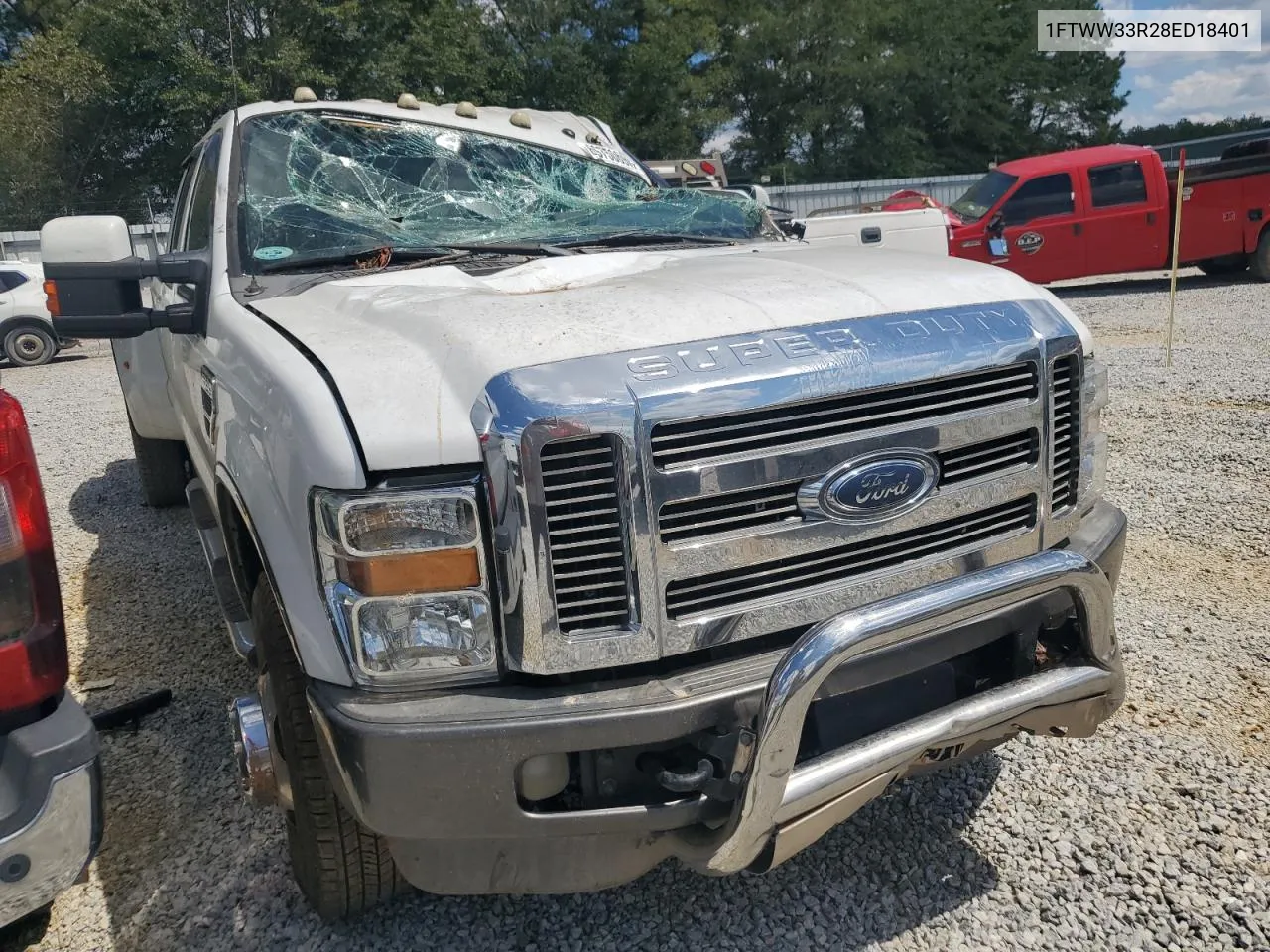 2008 Ford F350 Super Duty VIN: 1FTWW33R28ED18401 Lot: 69750694