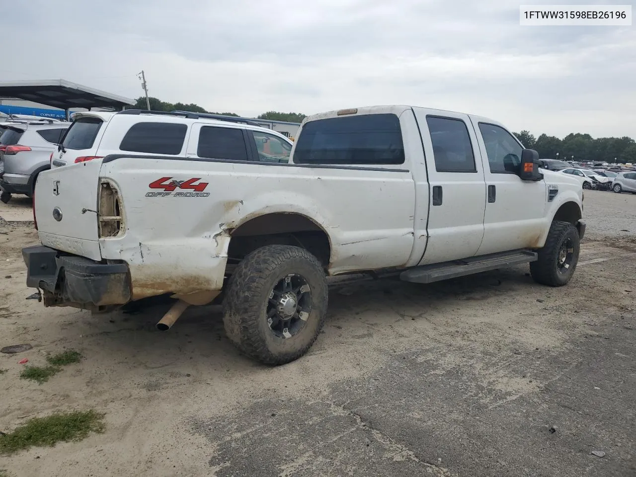 2008 Ford F350 Srw Super Duty VIN: 1FTWW31598EB26196 Lot: 69942894