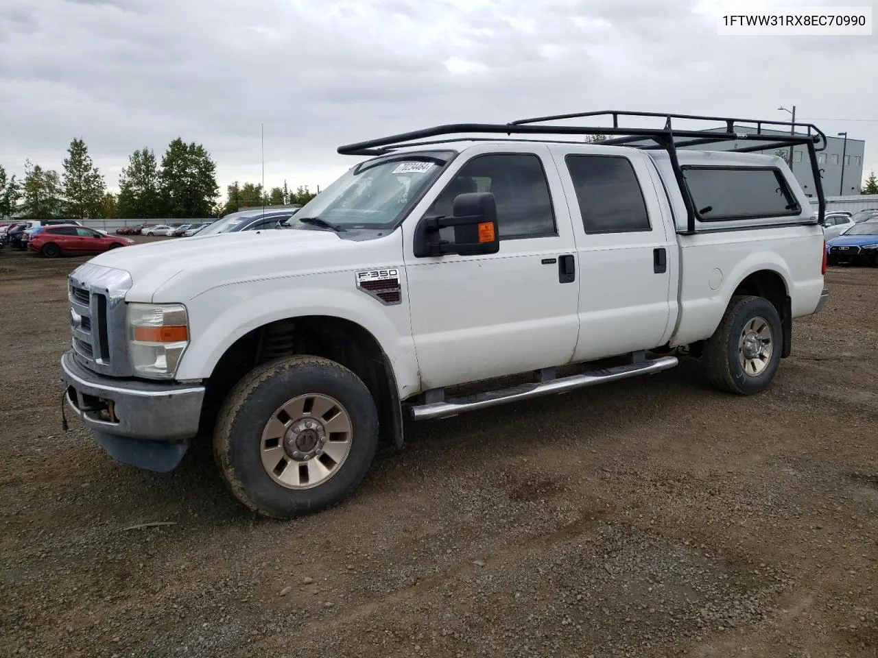 2008 Ford F350 Srw Super Duty VIN: 1FTWW31RX8EC70990 Lot: 70234464