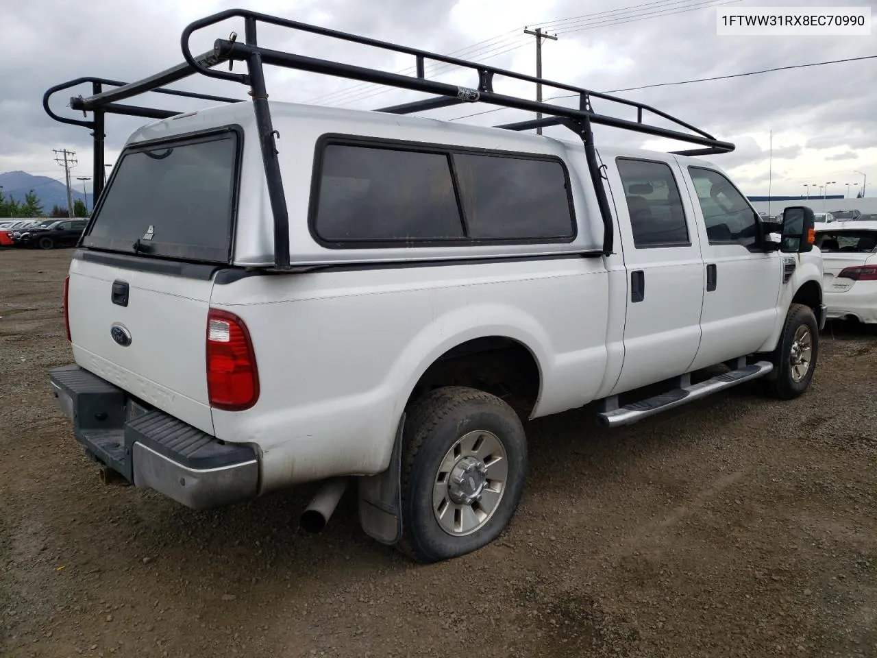 2008 Ford F350 Srw Super Duty VIN: 1FTWW31RX8EC70990 Lot: 70234464