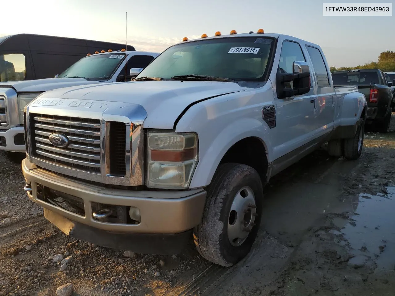 2008 Ford F350 Super Duty VIN: 1FTWW33R48ED43963 Lot: 70276014