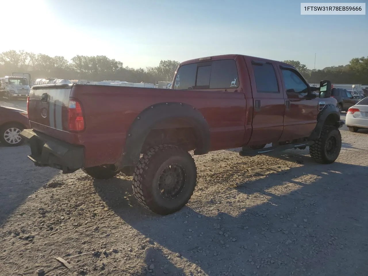 2008 Ford F350 Srw Super Duty VIN: 1FTSW31R78EB59666 Lot: 70315914