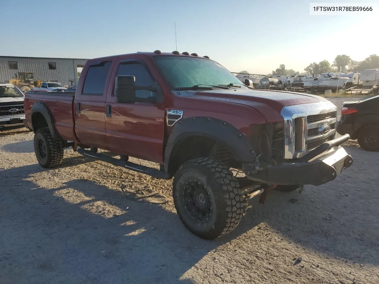 2008 Ford F350 Srw Super Duty VIN: 1FTSW31R78EB59666 Lot: 70315914