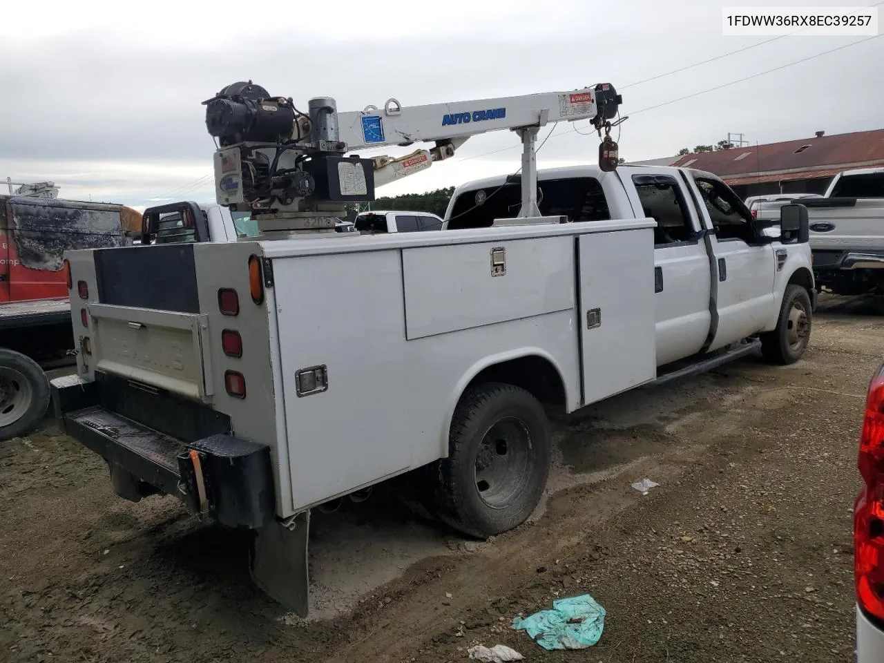 2008 Ford F350 Super Duty VIN: 1FDWW36RX8EC39257 Lot: 70535064