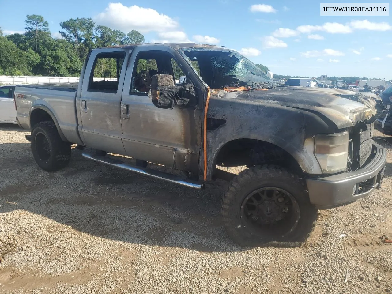 2008 Ford F350 Srw Super Duty VIN: 1FTWW31R38EA34116 Lot: 71048784