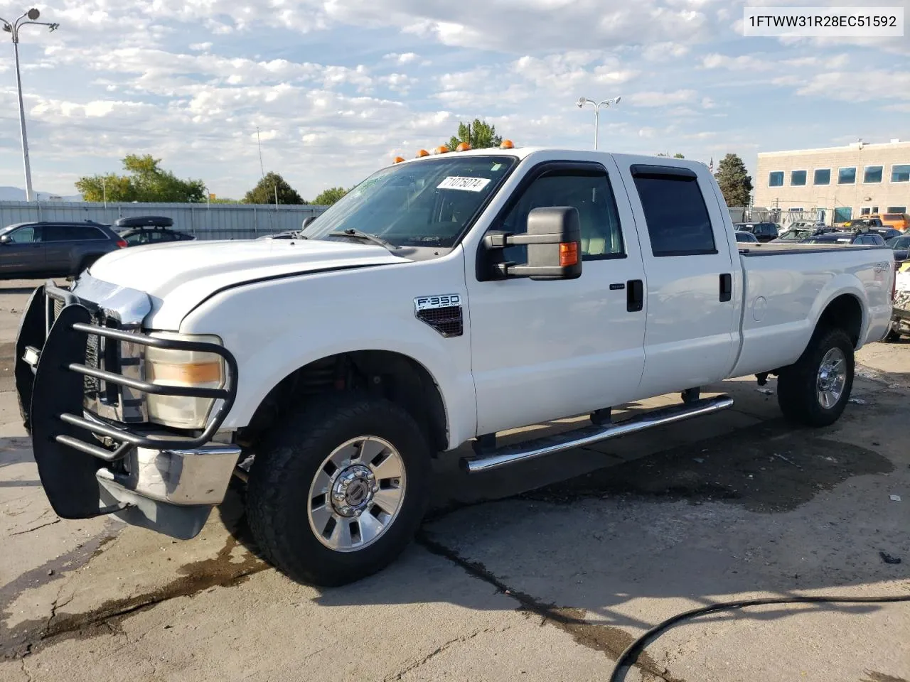 2008 Ford F350 Srw Super Duty VIN: 1FTWW31R28EC51592 Lot: 71075074