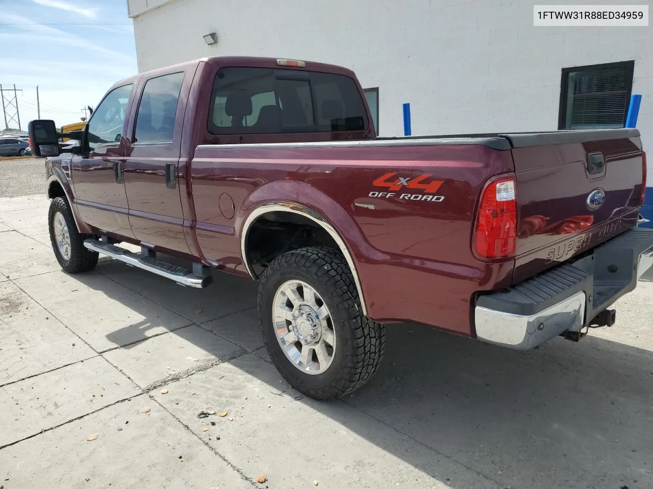 2008 Ford F350 Srw Super Duty VIN: 1FTWW31R88ED34959 Lot: 71260904