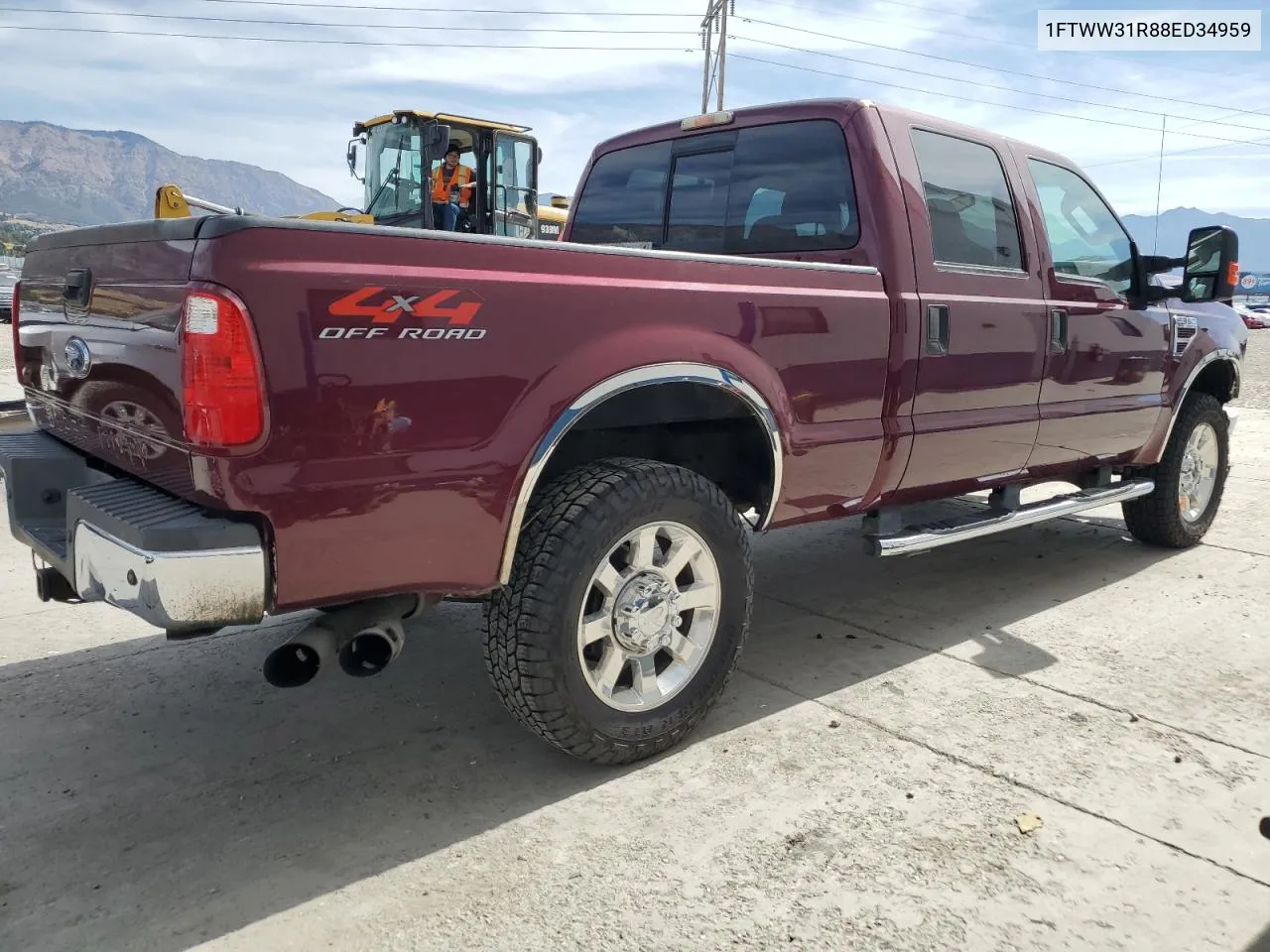 2008 Ford F350 Srw Super Duty VIN: 1FTWW31R88ED34959 Lot: 71260904