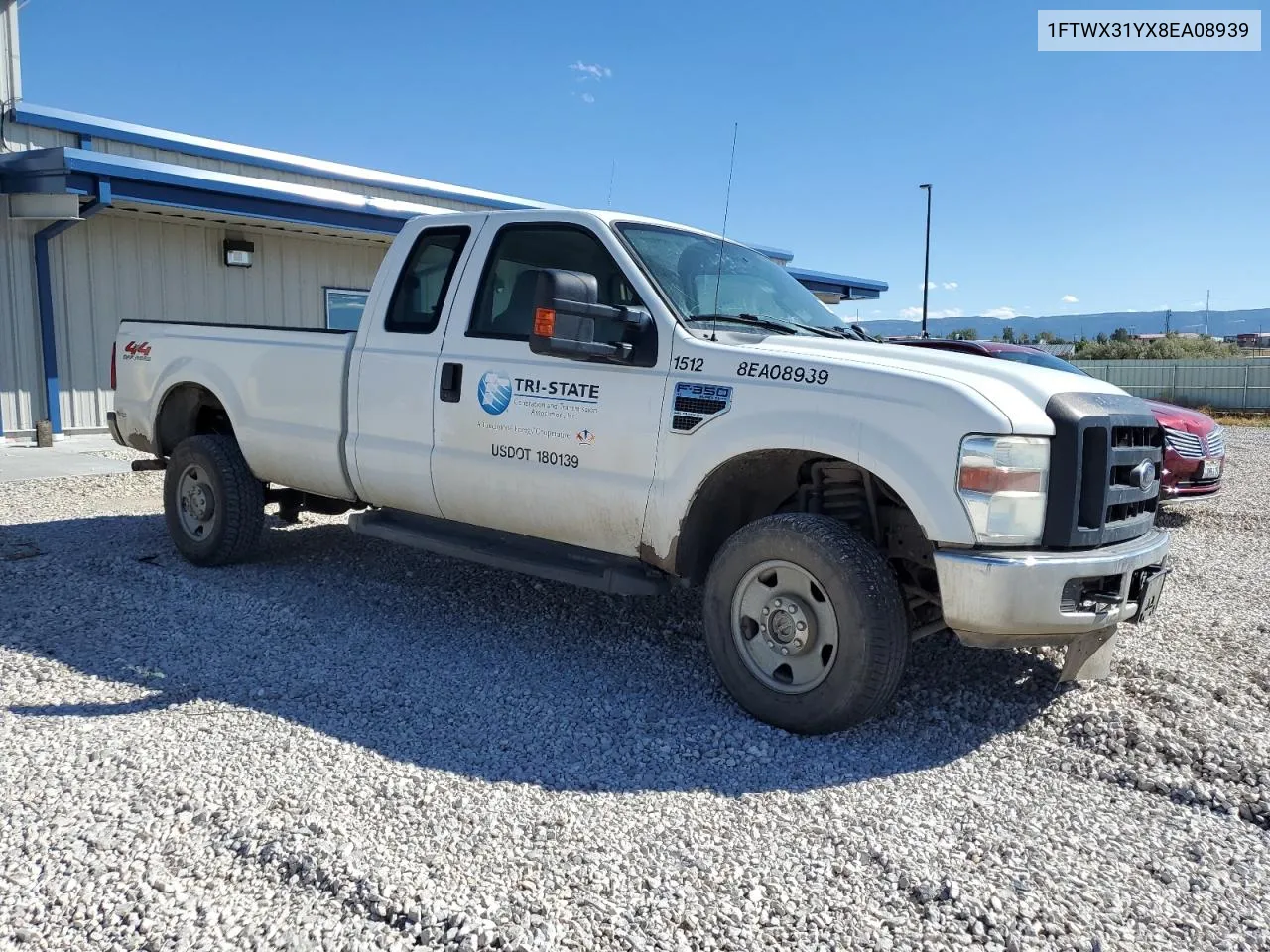 2008 Ford F350 Srw Super Duty VIN: 1FTWX31YX8EA08939 Lot: 72551874