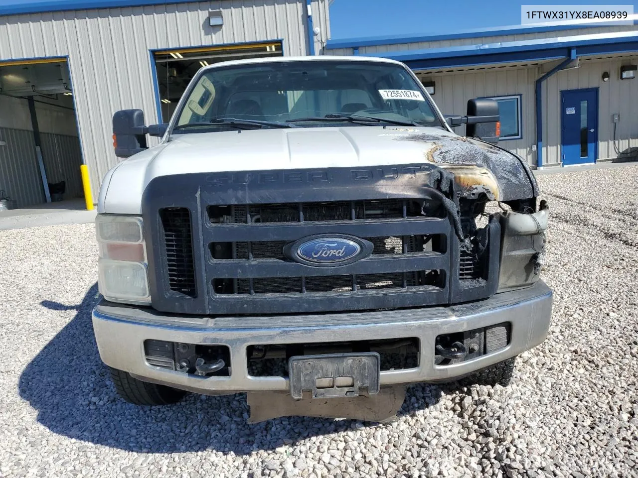 2008 Ford F350 Srw Super Duty VIN: 1FTWX31YX8EA08939 Lot: 72551874