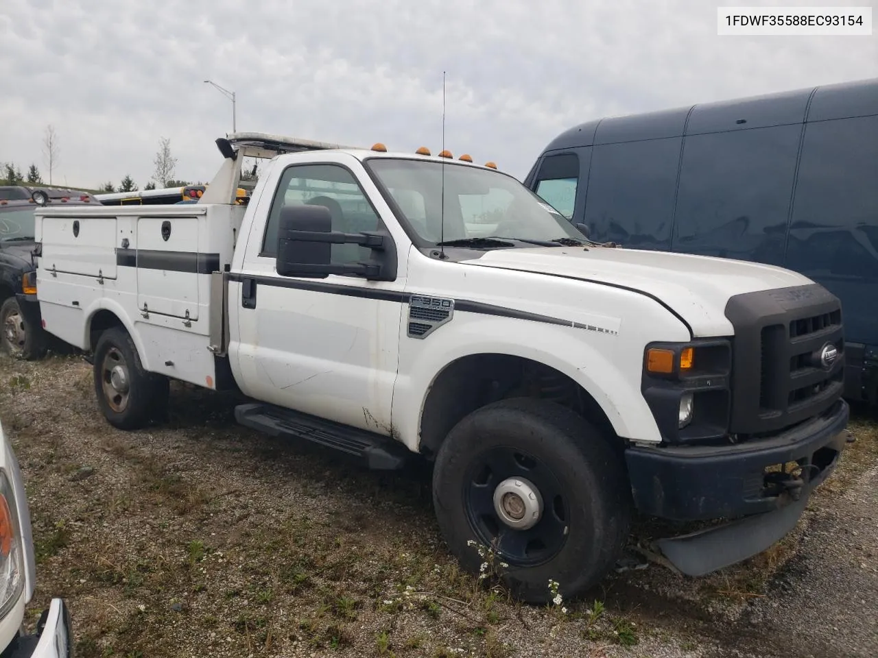 2008 Ford F350 Srw Super Duty VIN: 1FDWF35588EC93154 Lot: 72809764