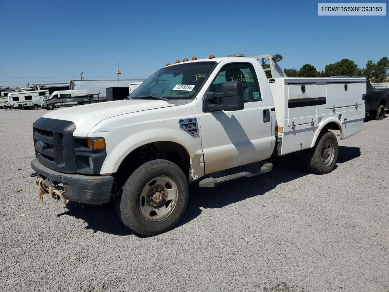 2008 Ford F350 Srw Super Duty VIN: 1FDWF355X8EC93155 Lot: 72819354