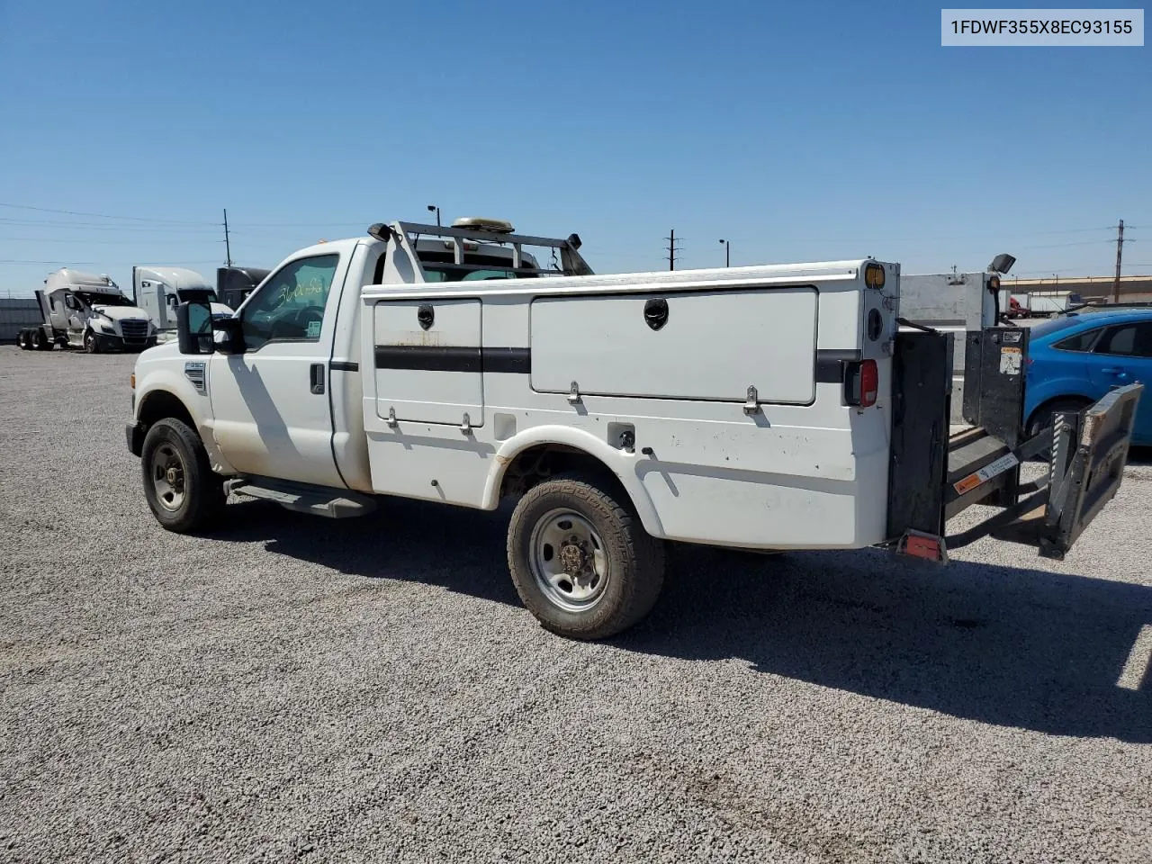 2008 Ford F350 Srw Super Duty VIN: 1FDWF355X8EC93155 Lot: 72819354