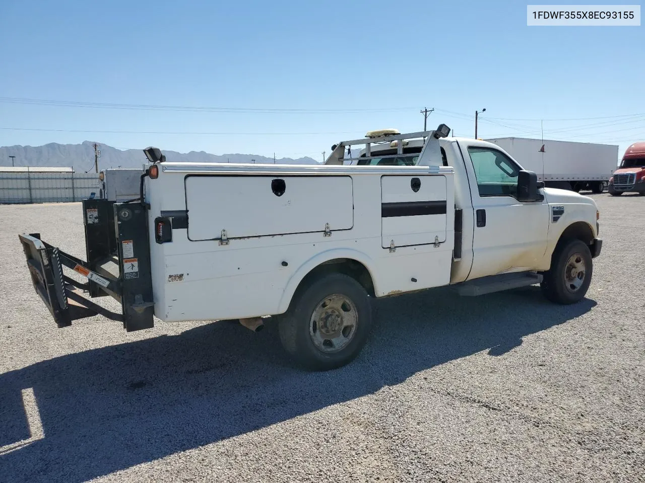 2008 Ford F350 Srw Super Duty VIN: 1FDWF355X8EC93155 Lot: 72819354