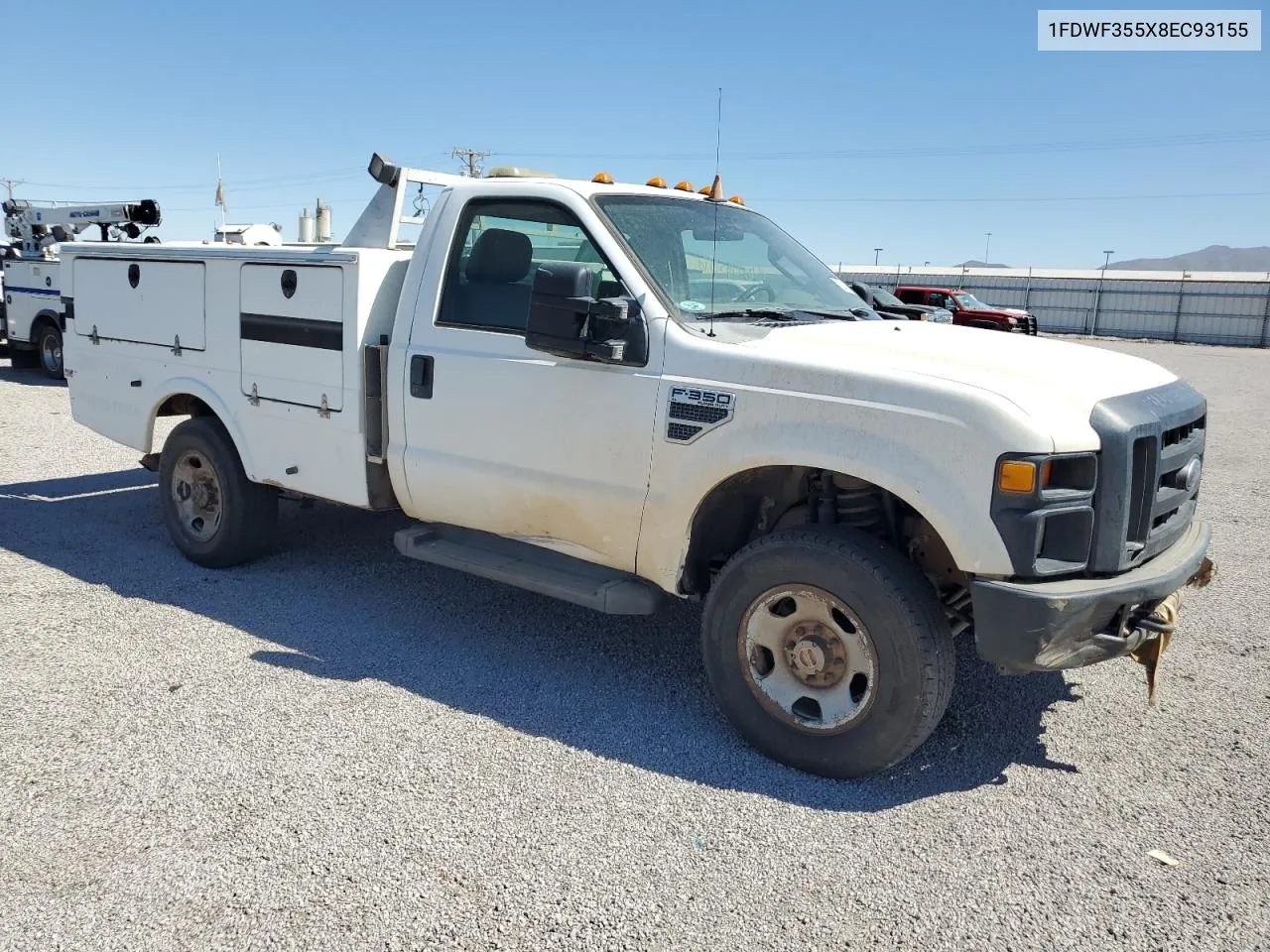 2008 Ford F350 Srw Super Duty VIN: 1FDWF355X8EC93155 Lot: 72819354