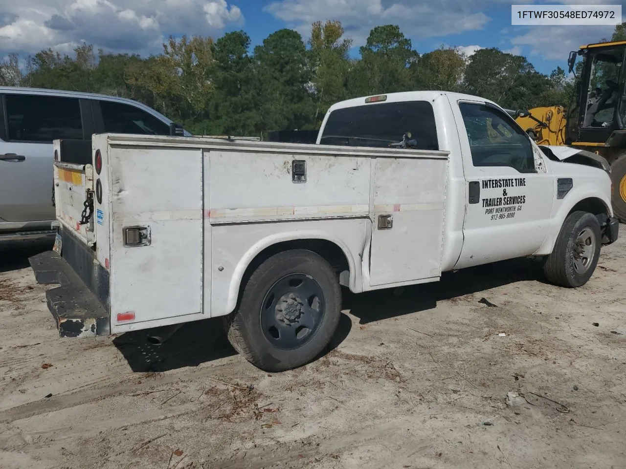 2008 Ford F350 Srw Super Duty VIN: 1FTWF30548ED74972 Lot: 72905164