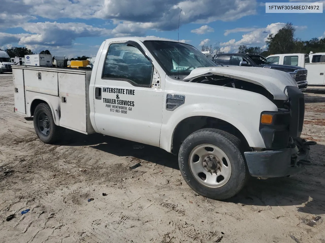 2008 Ford F350 Srw Super Duty VIN: 1FTWF30548ED74972 Lot: 72905164