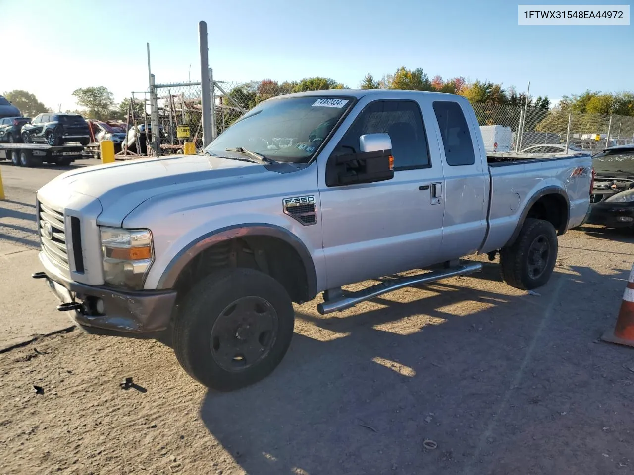 2008 Ford F350 Srw Super Duty VIN: 1FTWX31548EA44972 Lot: 74962434