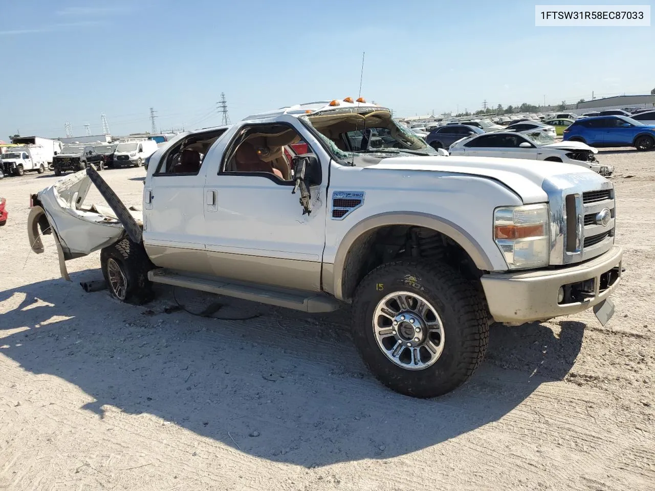 2008 Ford F350 Srw Super Duty VIN: 1FTSW31R58EC87033 Lot: 74998854