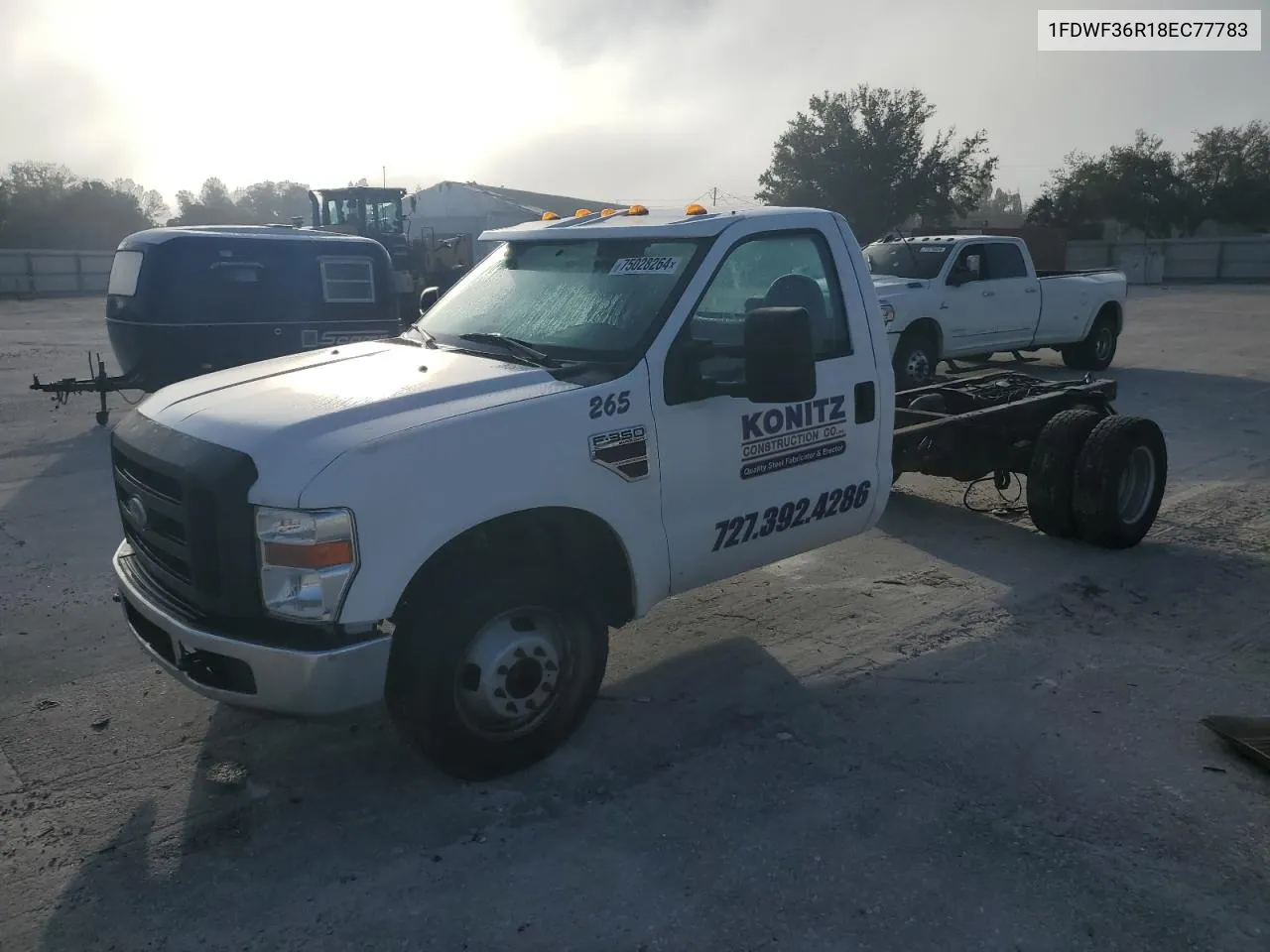 2008 Ford F350 Super Duty VIN: 1FDWF36R18EC77783 Lot: 75028264