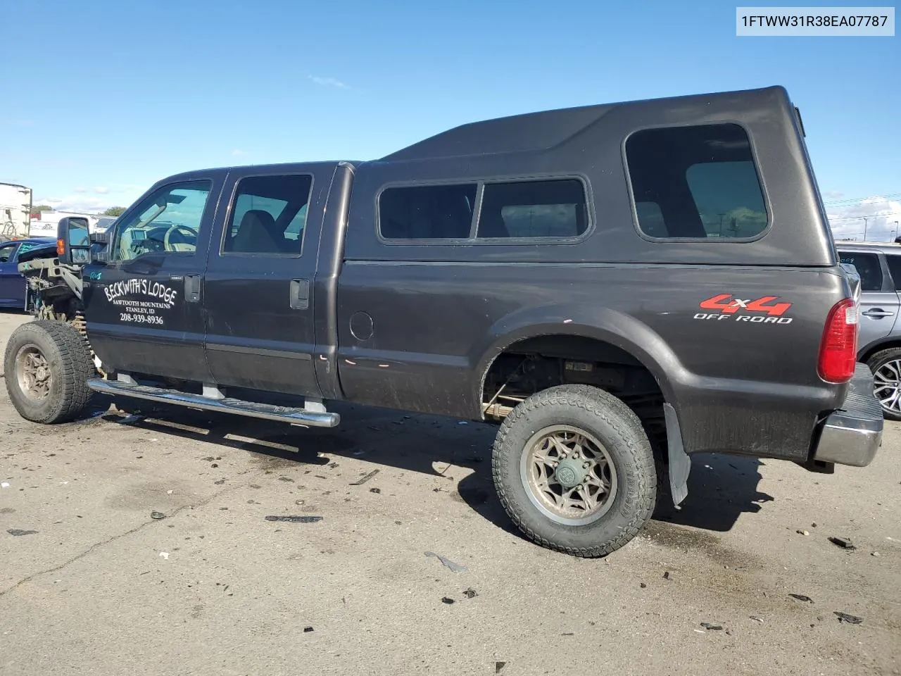 2008 Ford F350 Srw Super Duty VIN: 1FTWW31R38EA07787 Lot: 75562444