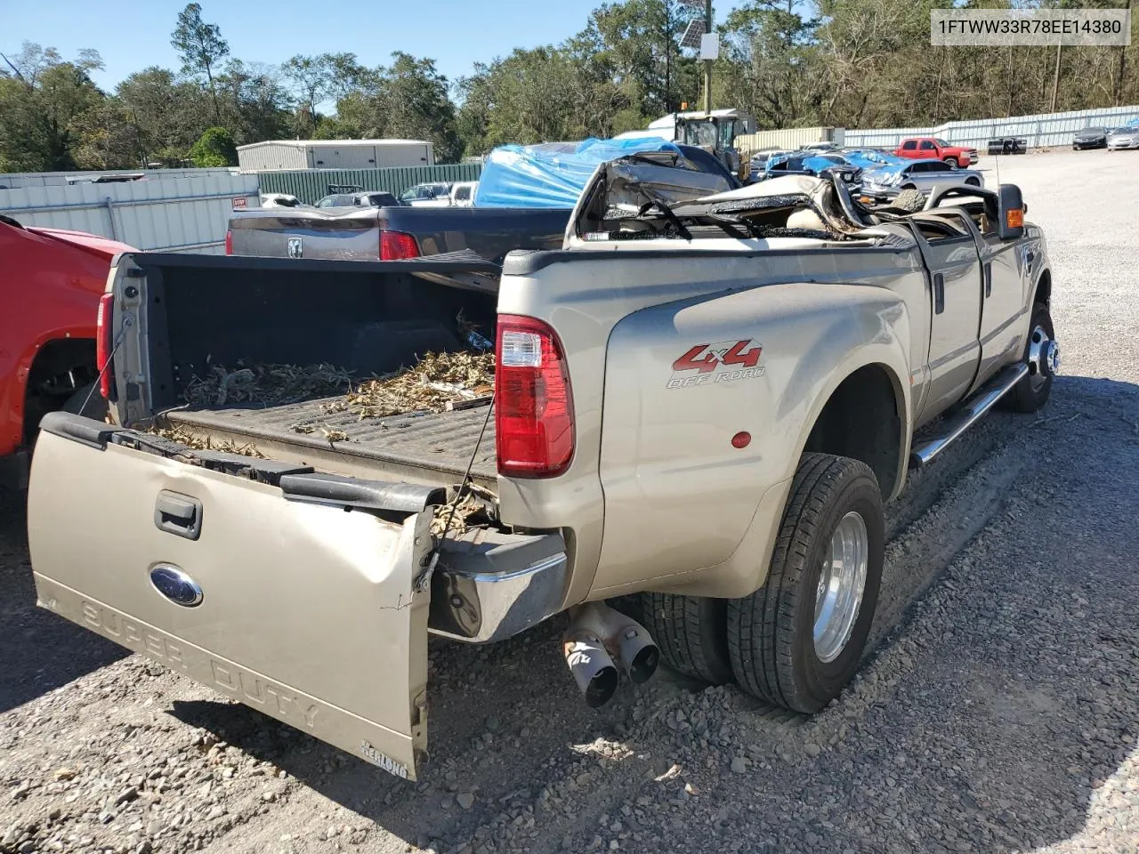 2008 Ford F350 Super Duty VIN: 1FTWW33R78EE14380 Lot: 75689874