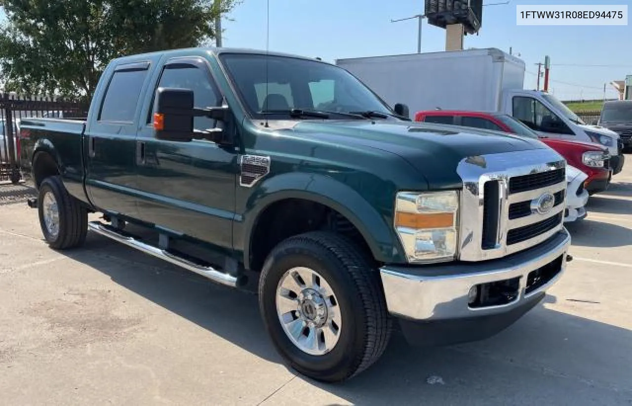 2008 Ford F350 Srw Super Duty VIN: 1FTWW31R08ED94475 Lot: 75874724