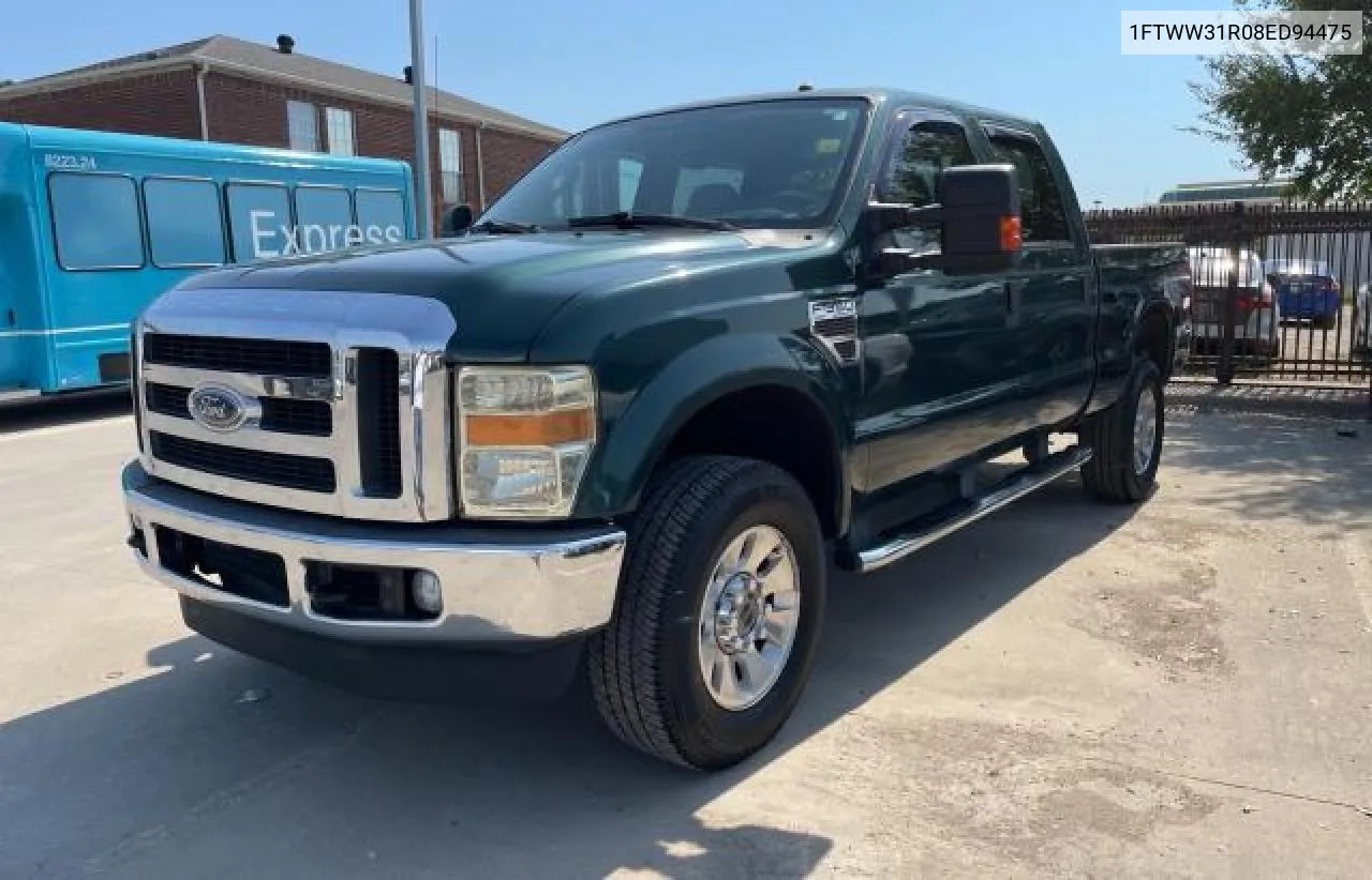 2008 Ford F350 Srw Super Duty VIN: 1FTWW31R08ED94475 Lot: 75874724