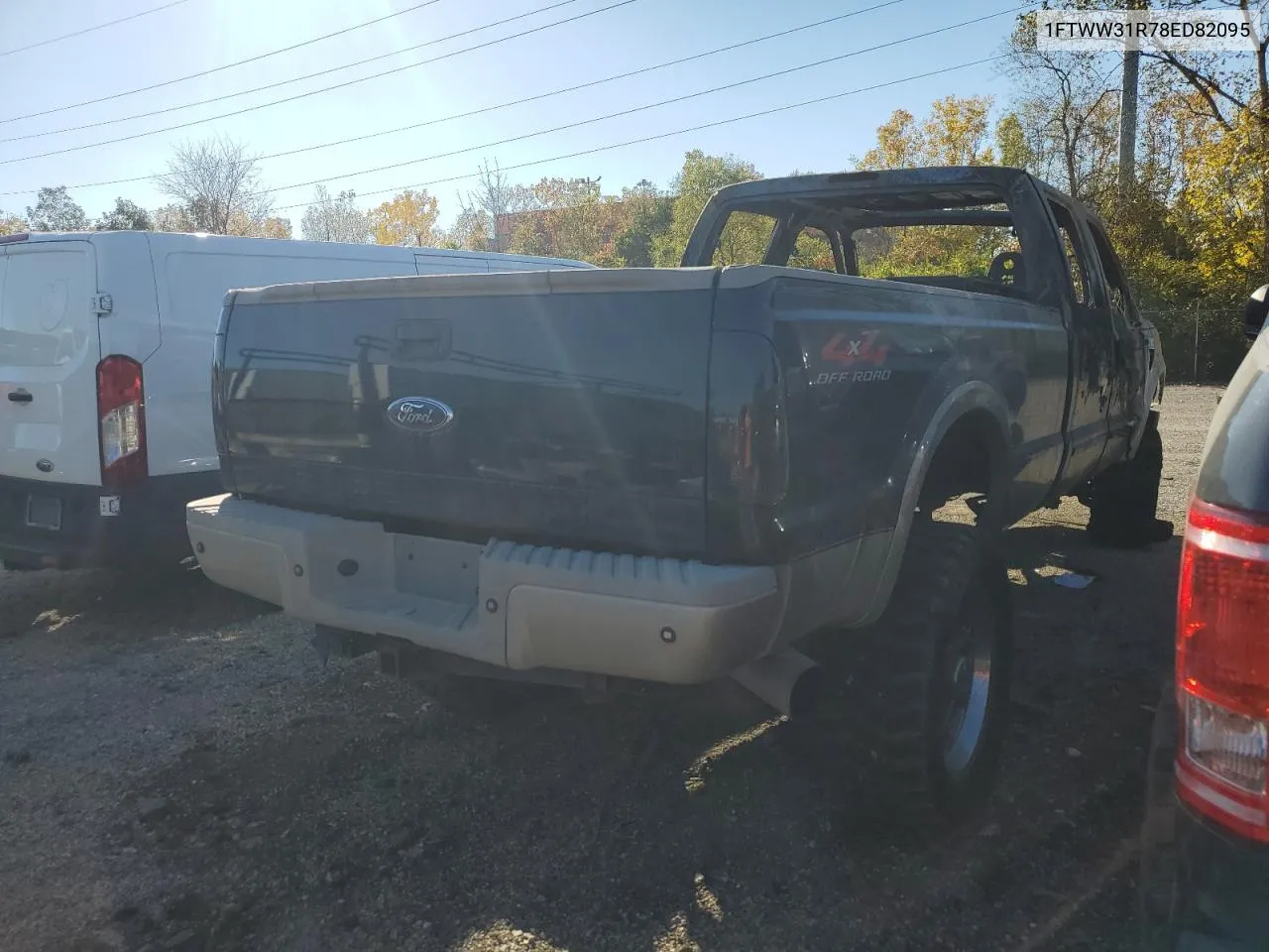 2008 Ford F350 Srw Super Duty VIN: 1FTWW31R78ED82095 Lot: 76026514