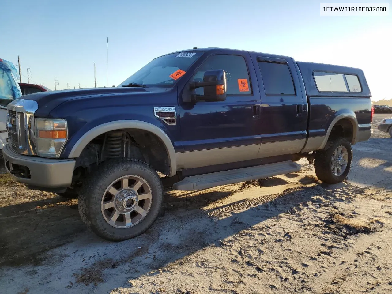 2008 Ford F350 Srw Super Duty VIN: 1FTWW31R18EB37888 Lot: 76253424