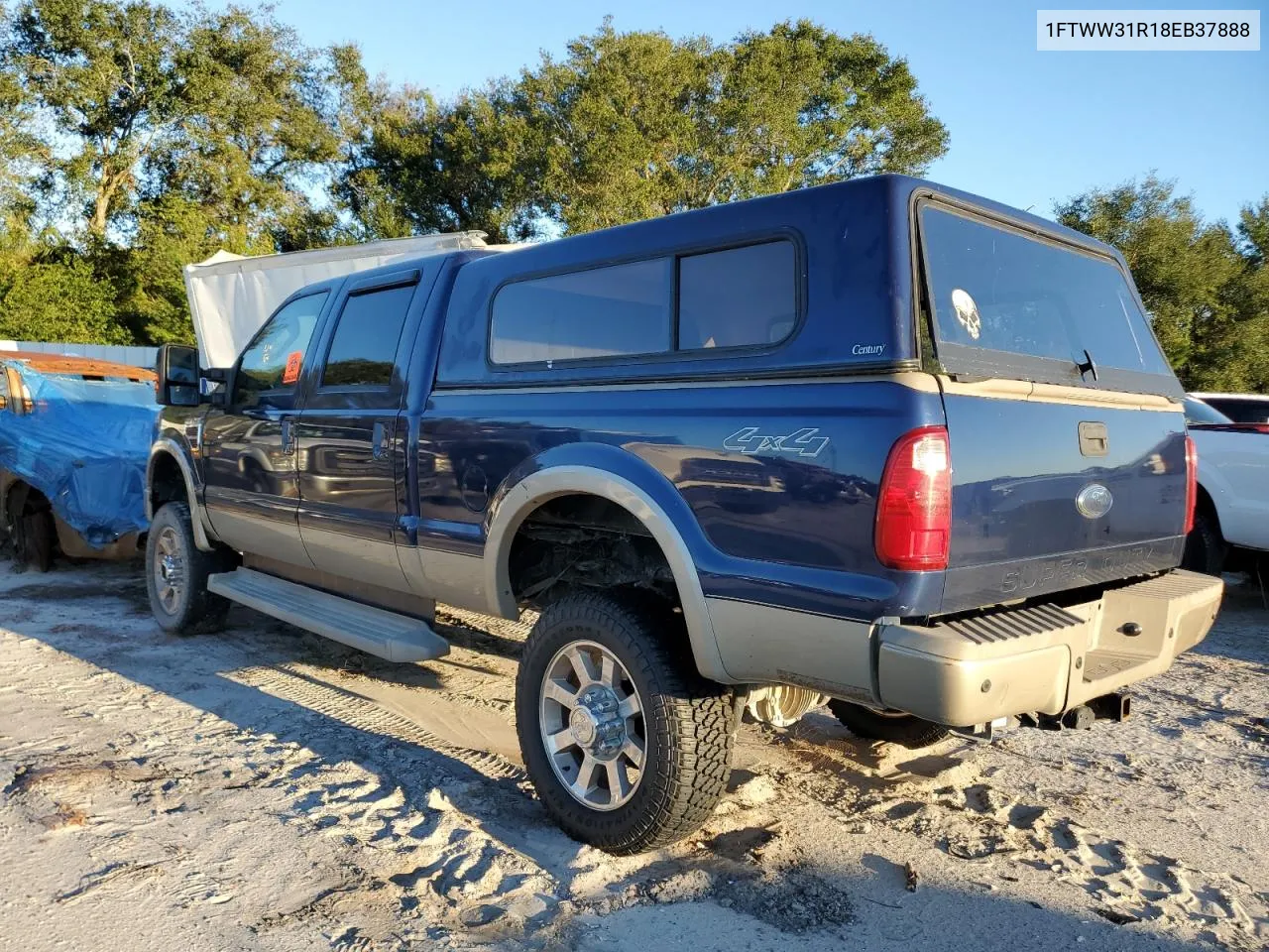 2008 Ford F350 Srw Super Duty VIN: 1FTWW31R18EB37888 Lot: 76253424