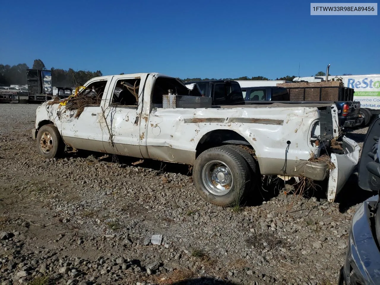 2008 Ford F350 Super Duty VIN: 1FTWW33R98EA89456 Lot: 76636634