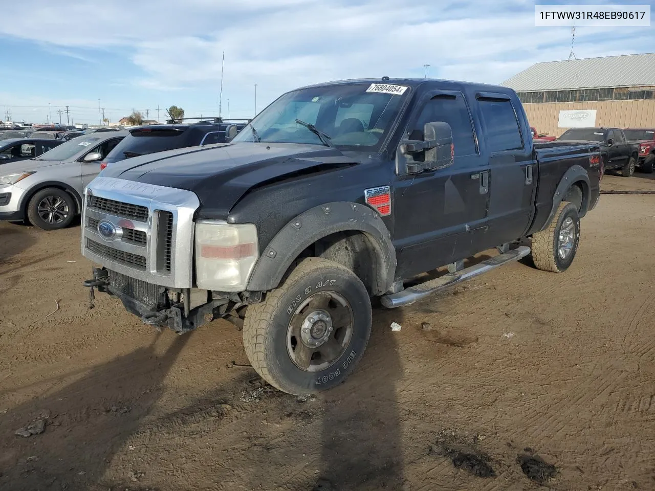 2008 Ford F350 Srw Super Duty VIN: 1FTWW31R48EB90617 Lot: 76804054