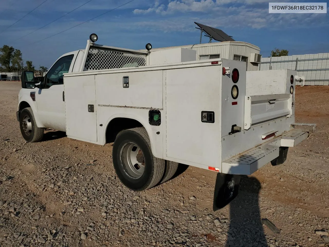 2008 Ford F350 Super Duty VIN: 1FDWF36R18EC32178 Lot: 76901384