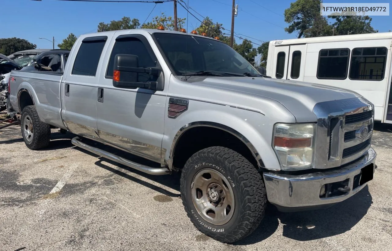 2008 Ford F350 Srw Super Duty VIN: 1FTWW31R18ED49772 Lot: 76958304