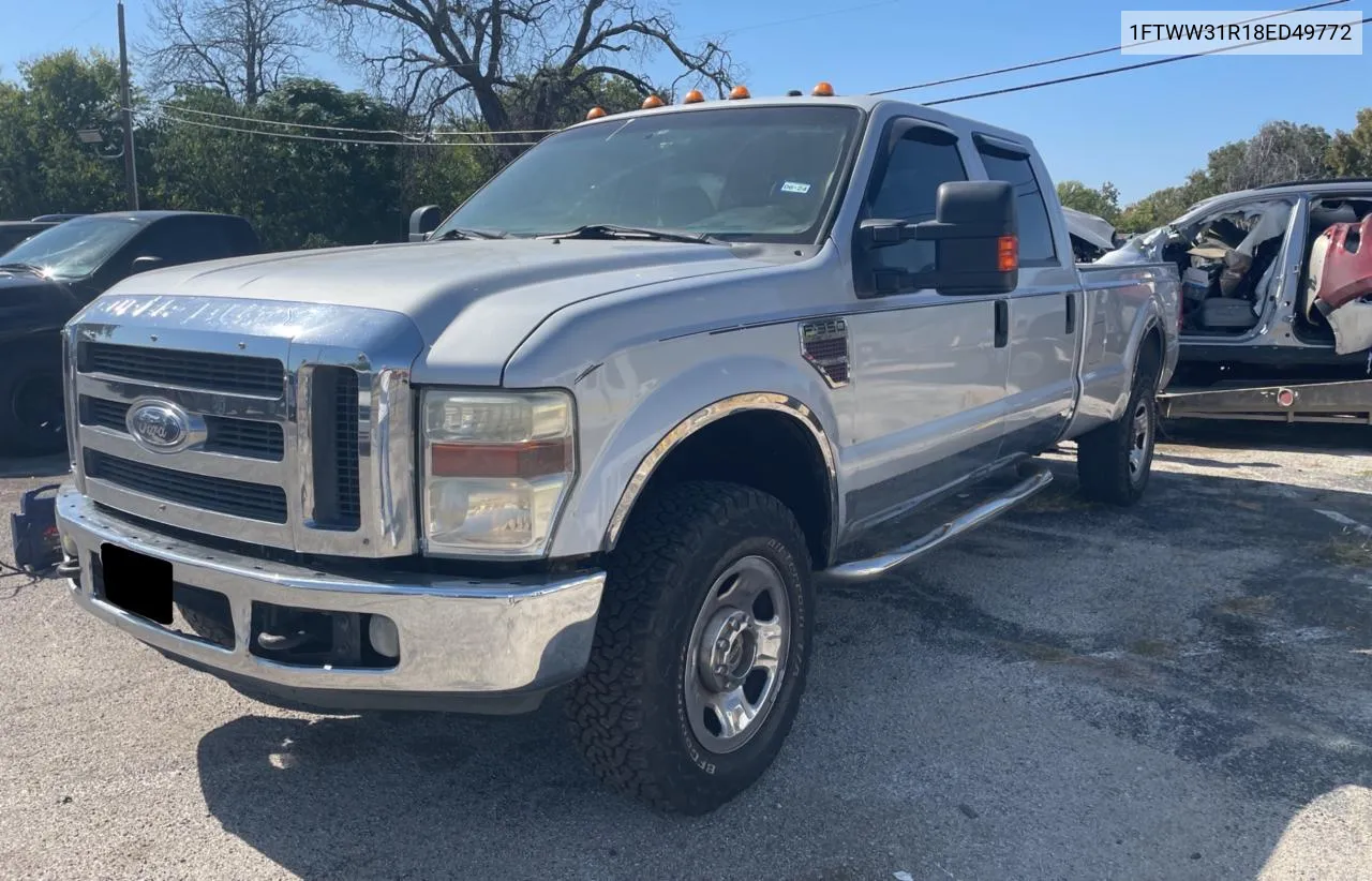 2008 Ford F350 Srw Super Duty VIN: 1FTWW31R18ED49772 Lot: 76958304