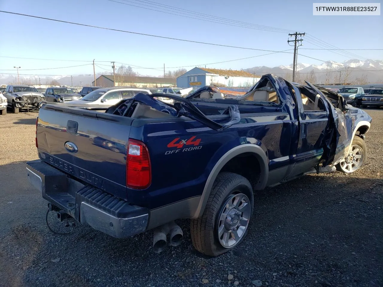 2008 Ford F350 Srw Super Duty VIN: 1FTWW31R88EE23527 Lot: 76973764