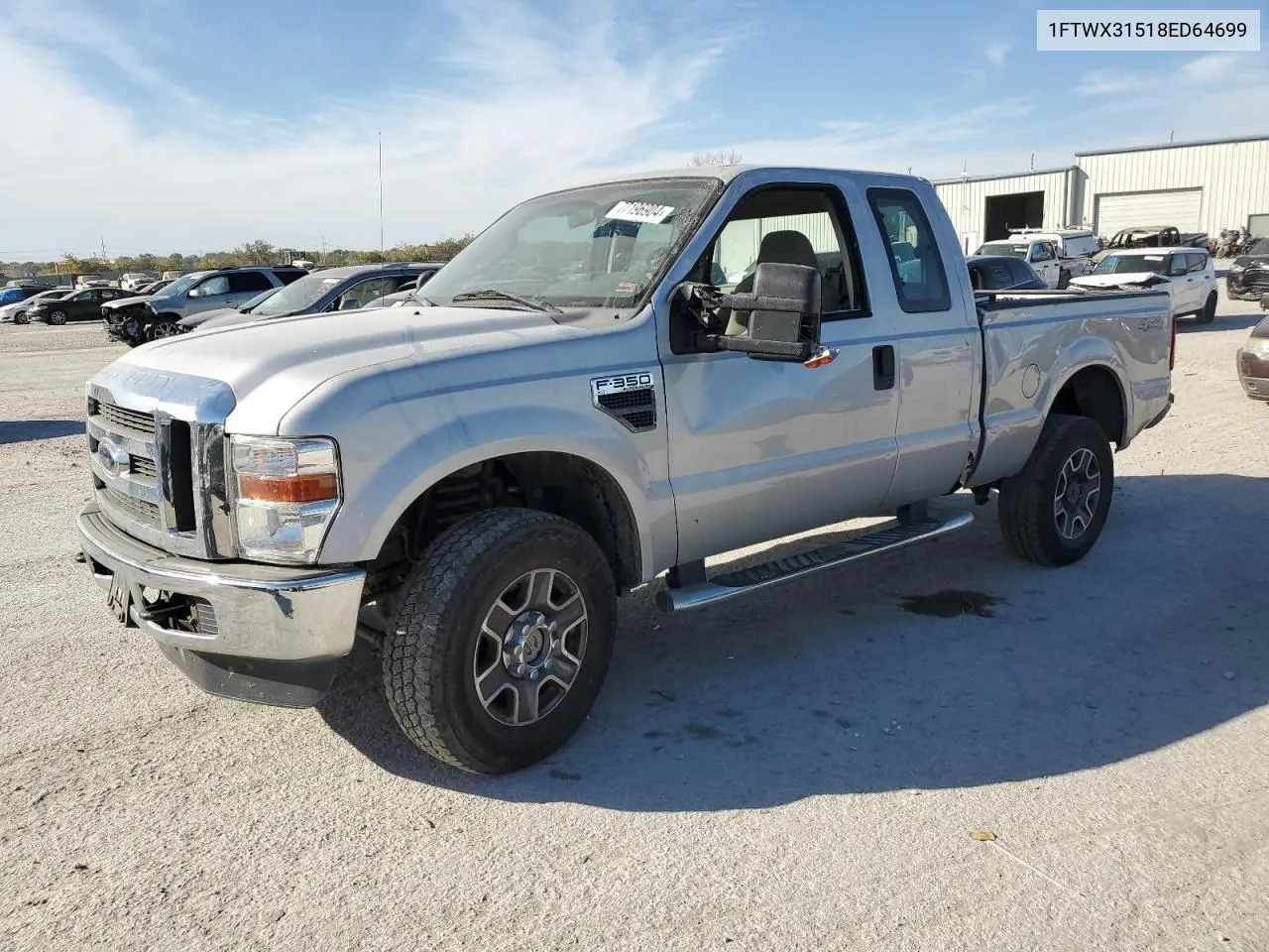 2008 Ford F350 Srw Super Duty VIN: 1FTWX31518ED64699 Lot: 77196904