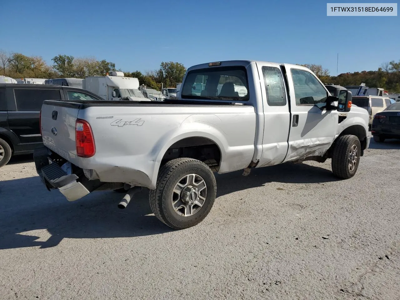 2008 Ford F350 Srw Super Duty VIN: 1FTWX31518ED64699 Lot: 77196904