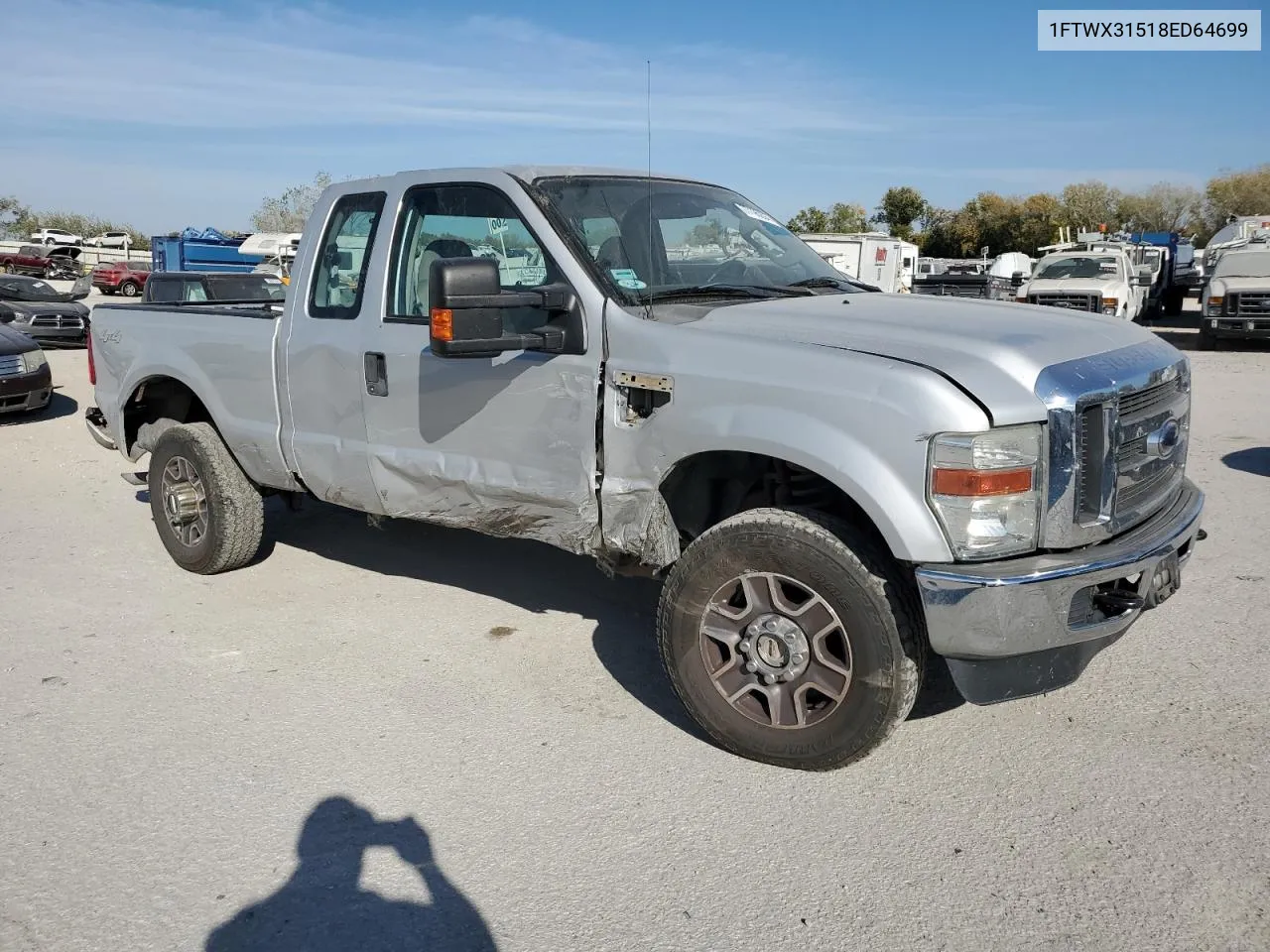 2008 Ford F350 Srw Super Duty VIN: 1FTWX31518ED64699 Lot: 77196904